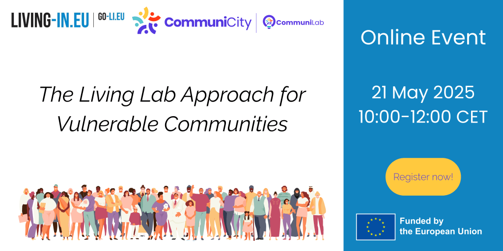 Online Webinar Event 21st of May - The Living Lab Approach for Vulnerable Communities